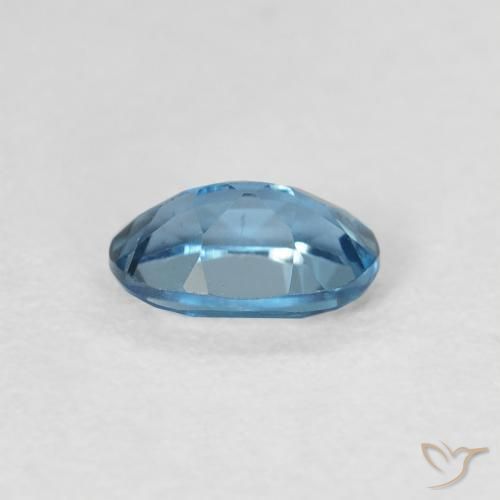 Topacio Azul Londres natural de 0.57 ct, Ovalada, VVS-VS