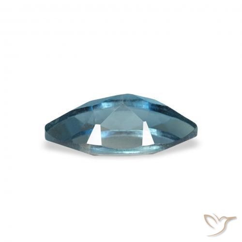 Topacio Azul Londres natural de 0.68 ct, Marquesa, VS