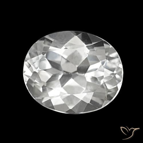 Topacio Blanco claro natural de 5.94 ct, Corte Óvalo, VS