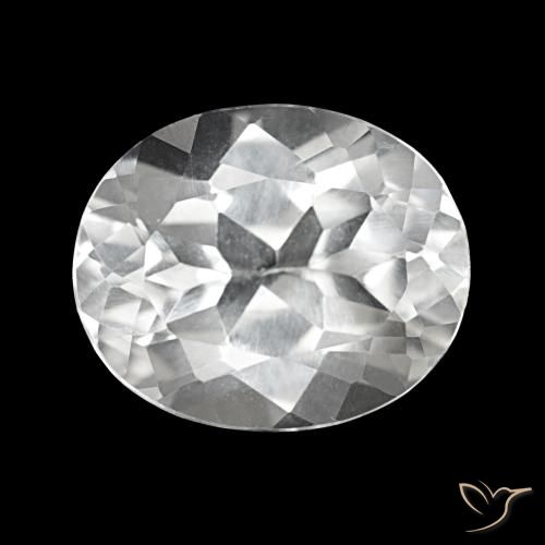 Topacio Blanco natural de 5.79 ct, Corte Óvalo, VVS-VS