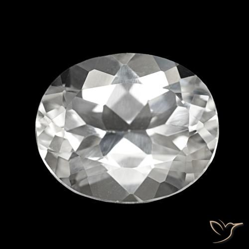 5.53ct Blanco Topacio, Ovalada, VVS-VS