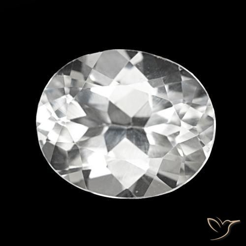 Topacio Blanco natural de 5.69 ct, Corte Óvalo, VS