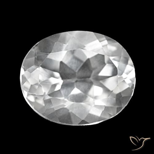 5.72ct Blanco Topacio, Ovalada, VVS-VS