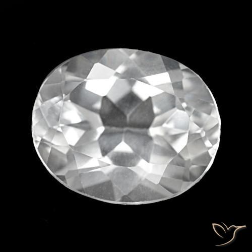 Topacio Blanco natural de 5.72 ct, Corte Óvalo, VVS-VS