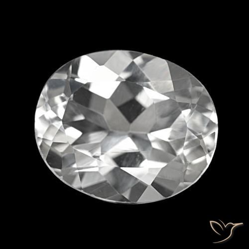 Topacio Blanco claro natural de 5.76 ct, Corte Óvalo, VVS-VS