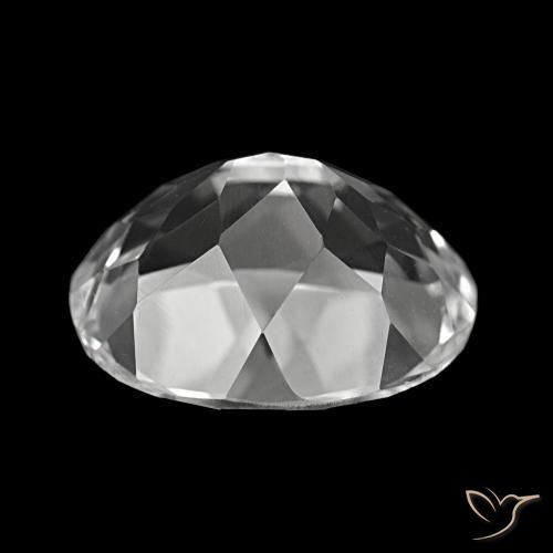 Topacio Blanco claro natural de 6.13 ct, Corte Óvalo, VVS