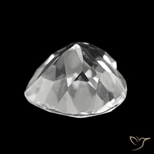 Topacio Blanco natural de 4.22 ct, Forma de corazón, VS