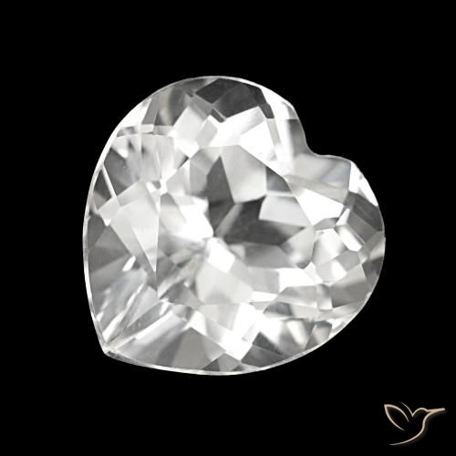 Topacio Blanco natural de 4.25 ct, Forma de corazón, VVS-VS