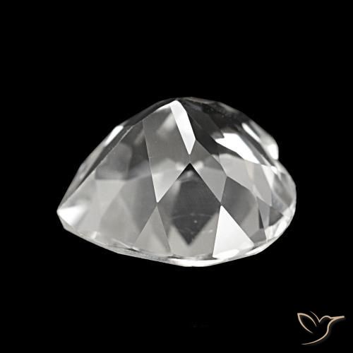 Topacio Blanco natural de 4.25 ct, Forma de corazón, VVS-VS