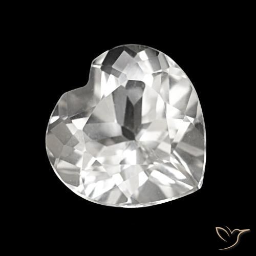 Topacio Blanco natural de 4.28 ct, Forma de corazón, VVS-VS