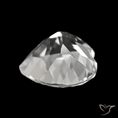 Topacio Blanco natural de 4.15 ct, Forma de corazón, VVS-VS