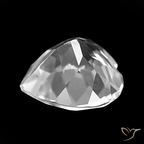 Topacio Blanco claro natural de 4.19 ct, Forma de corazón, VVS-VS