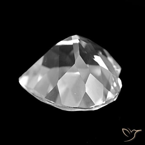 Topacio Blanco claro natural de 4.34 ct, Forma de corazón, VVS-VS