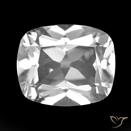 6.04ct Blanco claro Topacio, Forma Cojín, VVS-VS