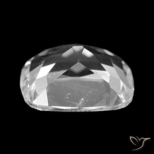 Topacio Blanco claro natural de 6.04 ct, Corte Cojín, VVS-VS