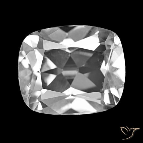 6.24ct Blanco claro Topacio, Forma Cojín, VVS-VS
