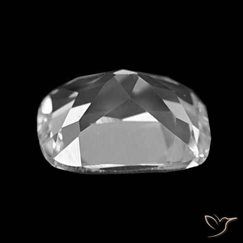 Topacio Blanco claro natural de 6.29 ct, Corte Cojín, VVS-VS