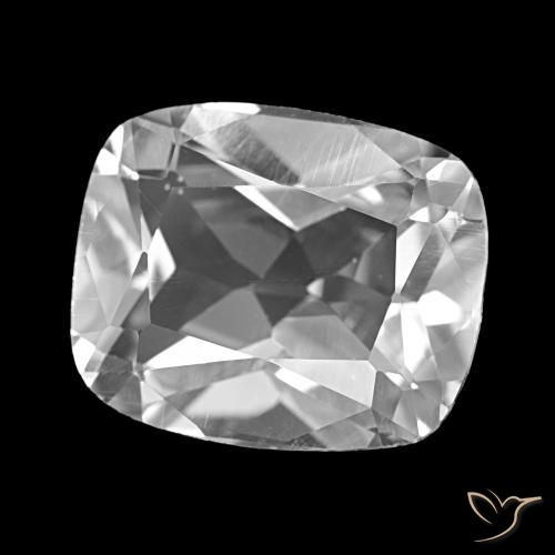 Topacio Blanco claro natural de 5.81 ct, Corte Cojín, VVS-VS