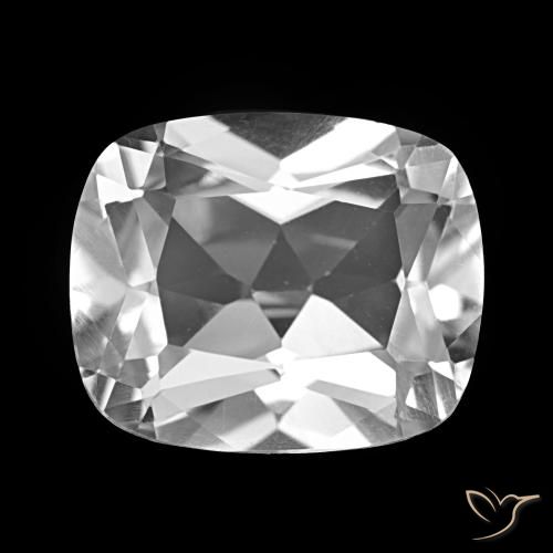 6.04ct Blanco claro Topacio, Forma Cojín, VVS-VS