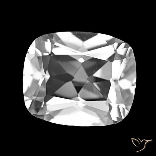 Topacio Blanco claro natural de 6.03 ct, Corte Cojín, VS