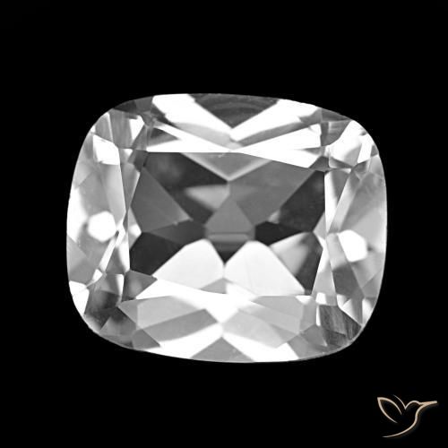 Topacio Blanco claro natural de 6.07 ct, Corte Cojín, VS