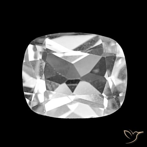 Topacio Blanco claro natural de 5.25 ct, Corte Cojín, VS