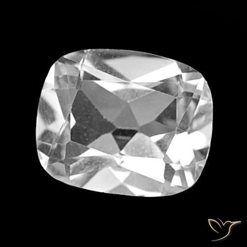Topacio Blanco claro natural de 5.25 ct, Corte Cojín, VS