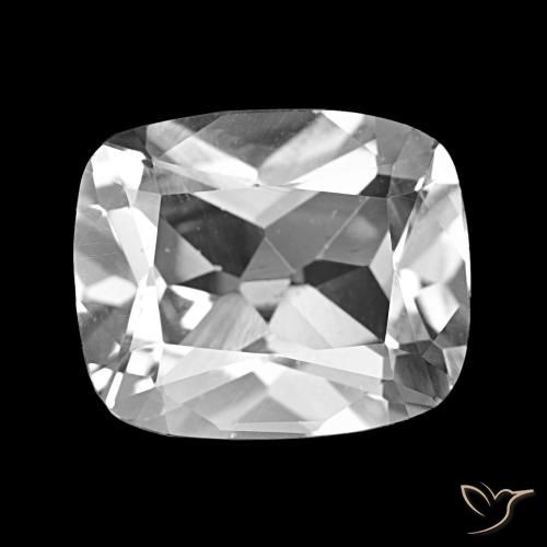 6.19ct Blanco claro Topacio, Forma Cojín, VS