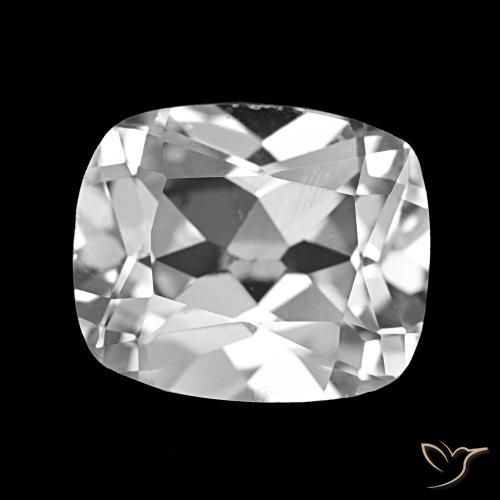 Topacio Blanco claro natural de 5.97 ct, Corte Cojín, VS