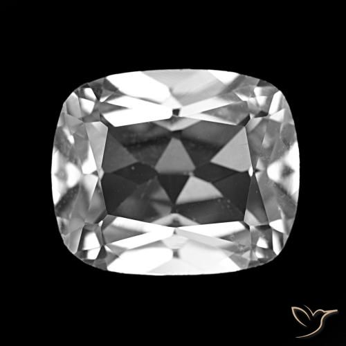 6.25ct Blanco claro Topacio, Forma Cojín, VS