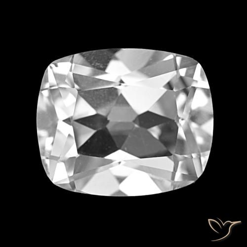 6.23ct Blanco claro Topacio, Forma Cojín, VS