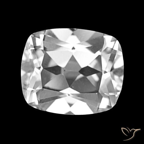 Topacio Blanco claro natural de 6.23 ct, Corte Cojín, VS