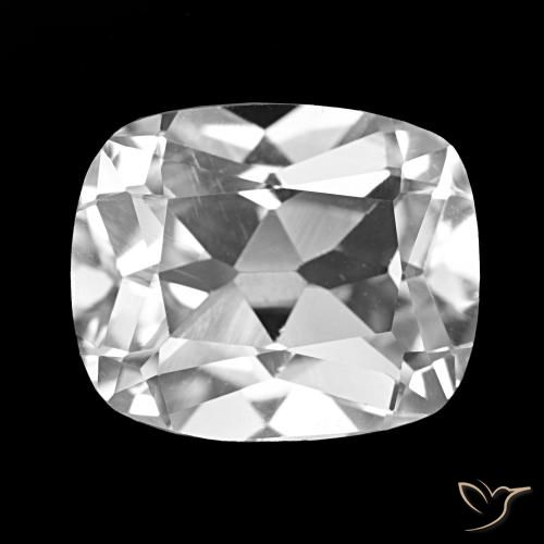 Topacio Blanco claro natural de 6.24 ct, Corte Cojín, VS