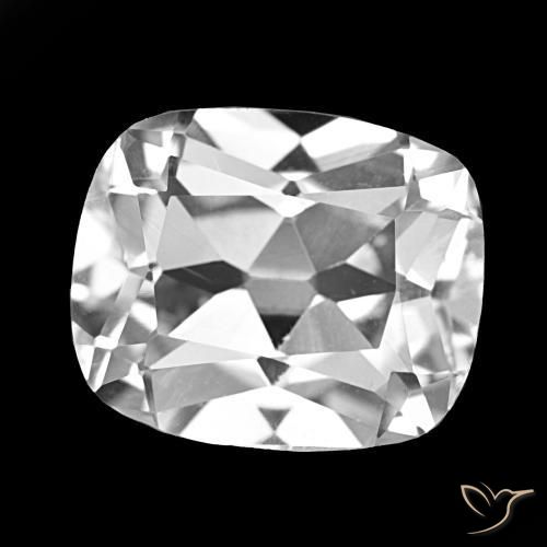 Topacio Blanco claro natural de 6.24 ct, Corte Cojín, VS