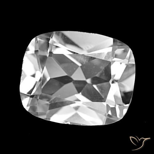 Topacio Blanco natural de 5.49 ct, Corte Cojín, VS