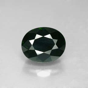 Turmalina verde natural de 3,44 ct, corte óvalo, VVS-VS