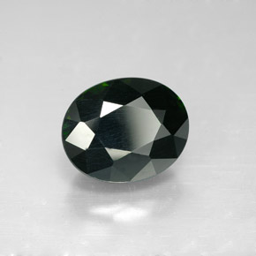 Turmalina verde natural de 3,44 ct, corte óvalo, VVS-VS