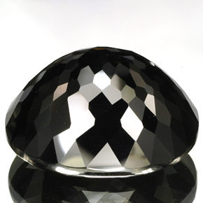 Turmalina negro natural de 79,41 ct, corte óvalo, opaco