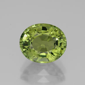 Turmalina verde natural de 2,76 ct, corte óvalo, VVS