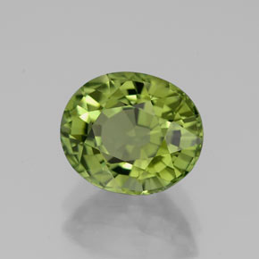 Turmalina verde natural de 2,76 ct, corte óvalo, VVS