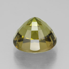 Turmalina amarillo natural de 3,86 ct, corte óvalo, VVS-VS