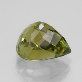 Turmalina verde natural de 3,22 ct, en forma de pera, VVS-VS