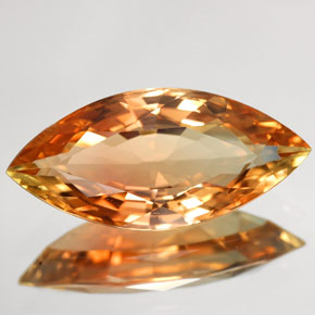 Turmalina multicolor natural de 6,96 ct, marquesa, VVS