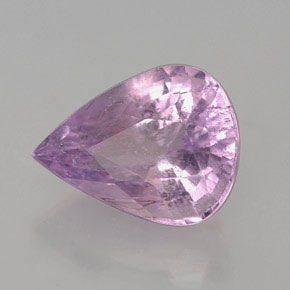 Turmalina violeta natural de 3,34 ct, en forma de pera, I1