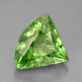 Turmalina verde natural de 3,94 ct, forma elegante, SI