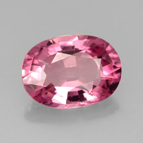 Turmalina rosa natural de 4,32 ct, corte óvalo, VVS-VS