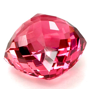 Turmalina rojo natural de 7,86 ct, corte cojín, VVS-VS