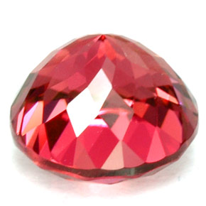 Turmalina rojo natural de 2,04 ct, corte redondo, VVS-VS