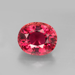 Turmalina  natural de 5,07 ct, corte óvalo, VVS-VS