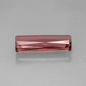 Turmalina rosa natural de 11,68 ct, corte esmeralda, VVS